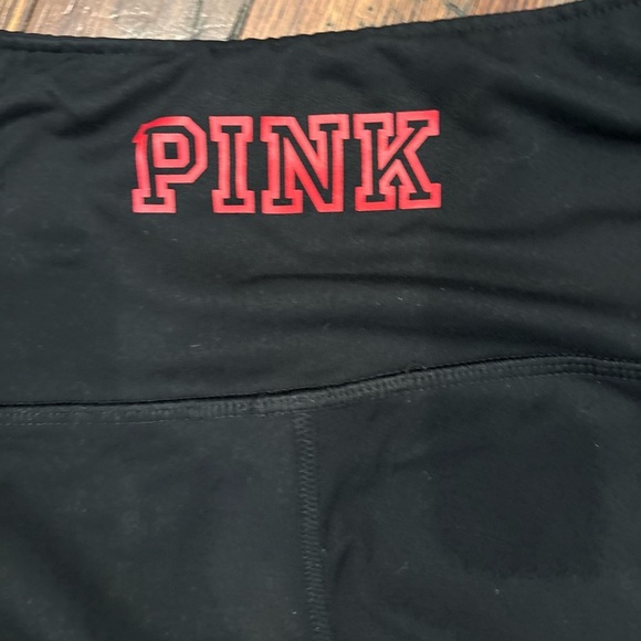 Pink Victoria Secret Ultimate 5th & Ocean MLB Official Braves Yoga Pant Sz L - Picture 5 of 8